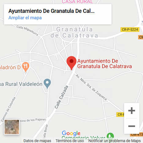 Situación Granatula de Calatrava